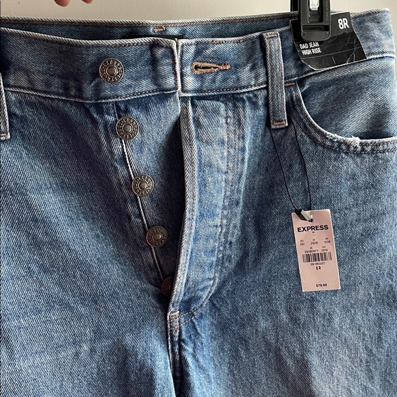 🆕 Express Blue Vintage Denim Women's Jeans New with Tags Size 8 Regular - Picture 12 of 12